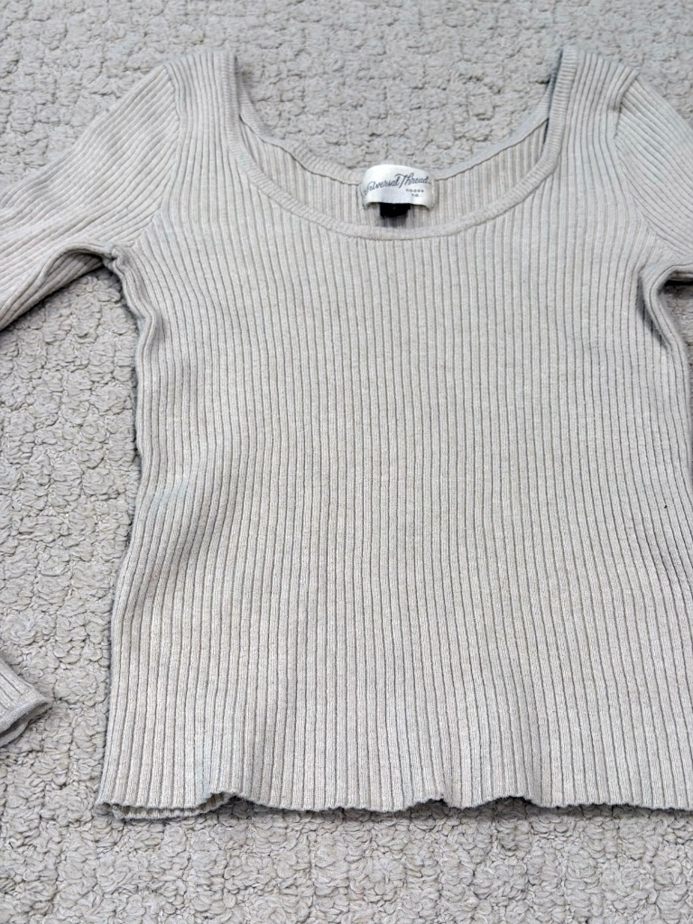 Universal Thread Ribbed Long Sleeve Top Size Small - Picture 2 of 7